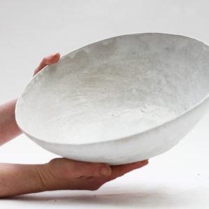 Vitrified Porcelain Bowl with Intricate Chatting Detail